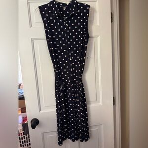 Tommy Hilfiger Navy Dress with Red and White Dots